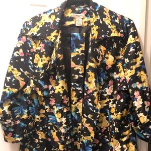 Never Worn Multicolor Trench w/belt